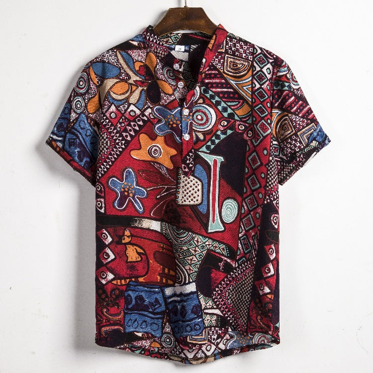 Metro Bexley Men's Short-Sleeve Linen Shirt