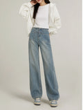 Indigo Elan Wide-Leg Jeans