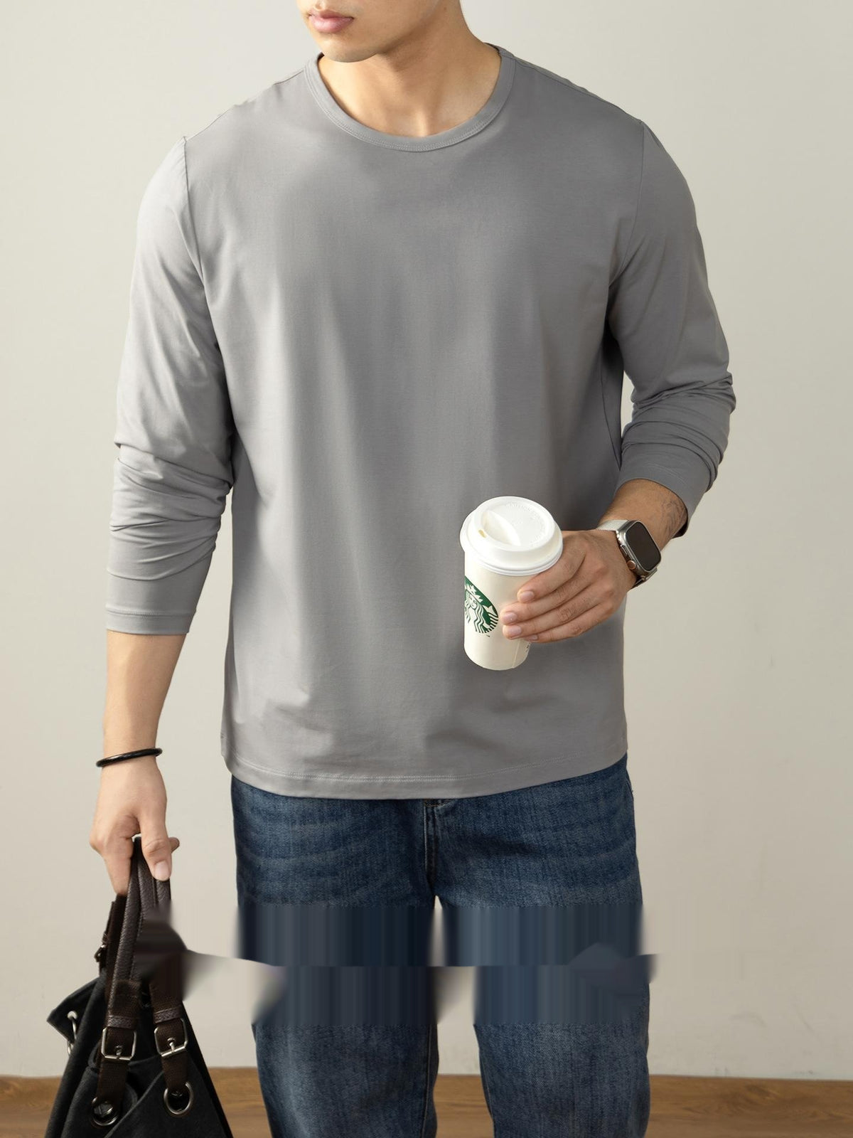 Archive Men's Cotton Long-Sleeve T-Shirt