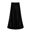Sway Satin High-Waist Tie-Dye Midi Skirt