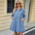 Nova Denim Relaxed Midi Dress