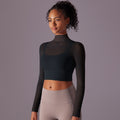 Pulse Mesh Quick-Dry Long-Sleeve Top