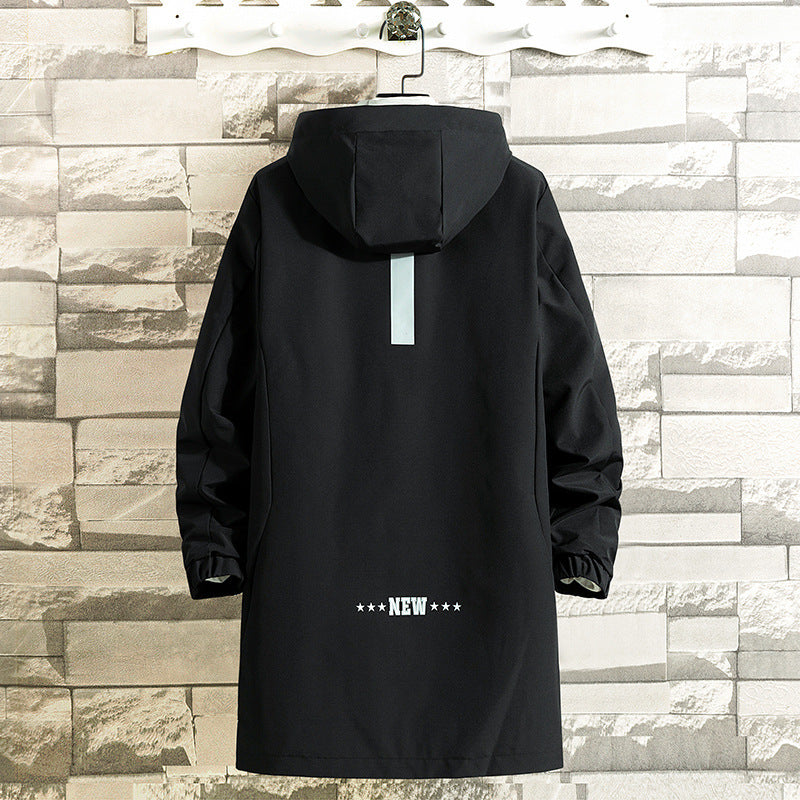 District Men's Relaxed Mid-Length Windbreaker