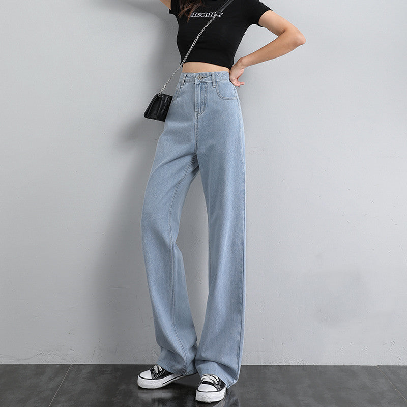 Indigo Calder Wide-Leg Jeans