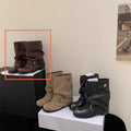 Stride Chunky Pleated Ankle Boots