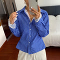 Aurelia Long-Sleeve Button Striped Shirt