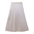 Sway Satin Pleated Midi Skirt