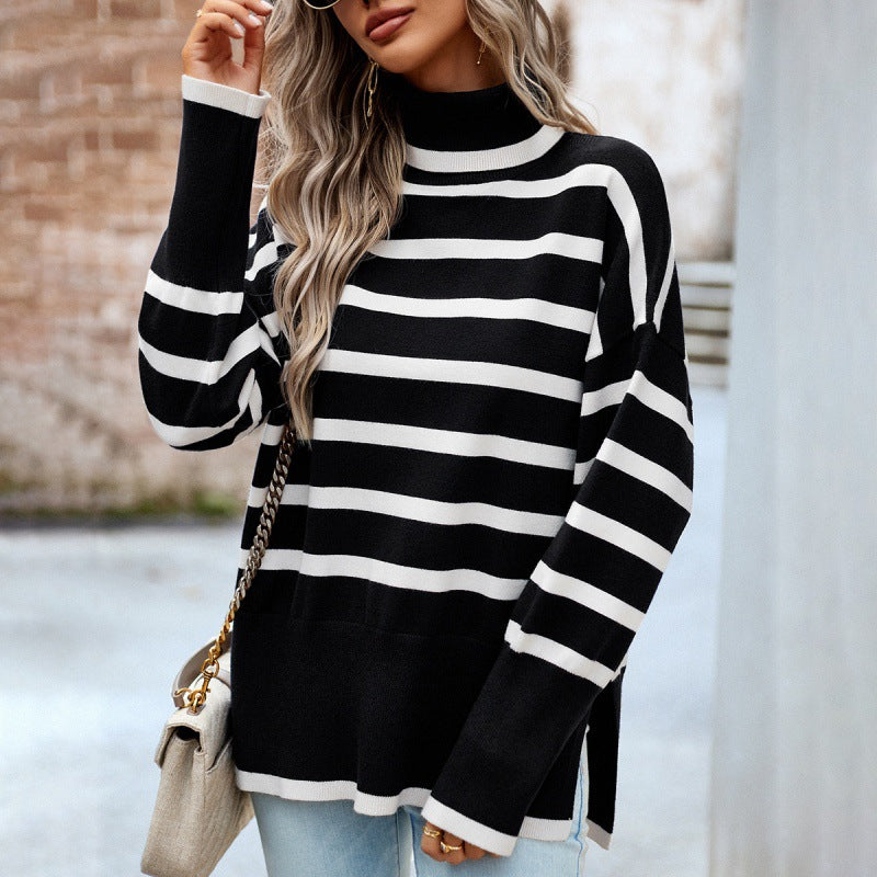 Hearth Striped Turtleneck Sweater