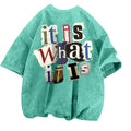 Archive Men's Oversized Letter-Print Printed T-Shirt