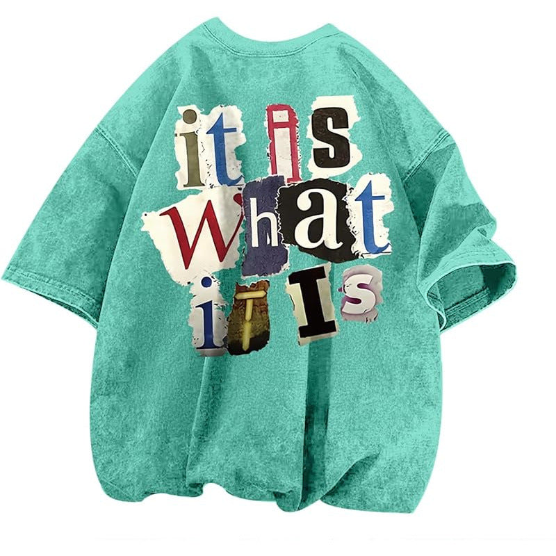 Archive Men's Oversized Letter-Print Printed T-Shirt