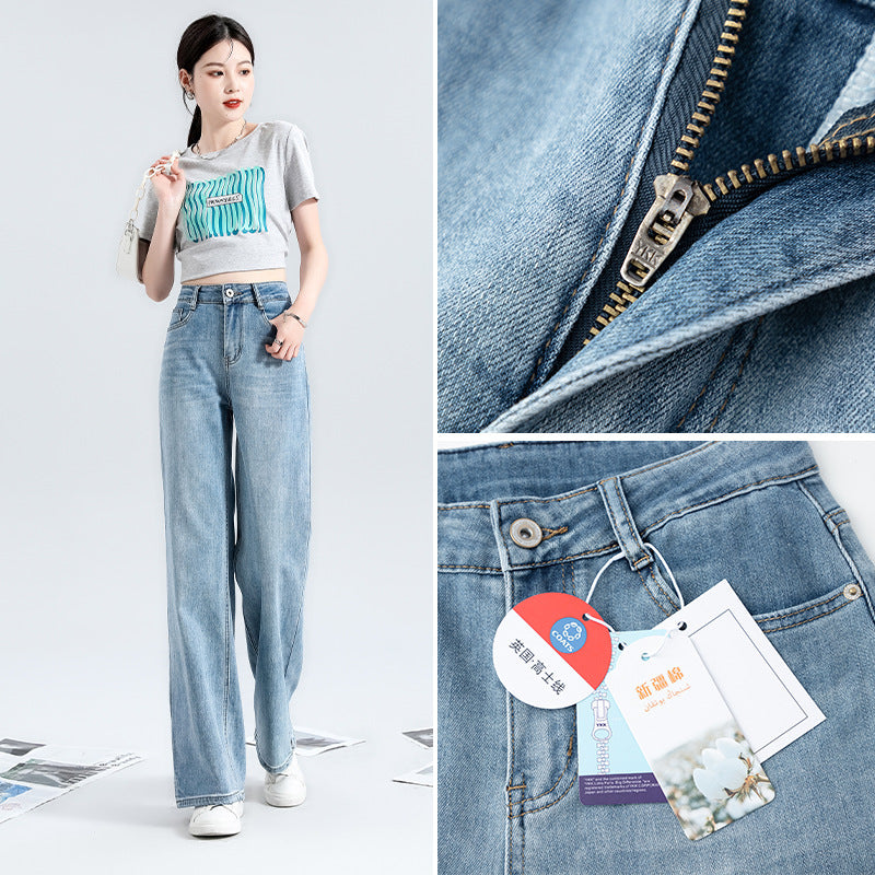 Indigo Perrin Wide-Leg Jeans