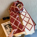 Ember Wool Plaid Scarf