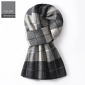 Ember Men's Wool Plaid Scarf