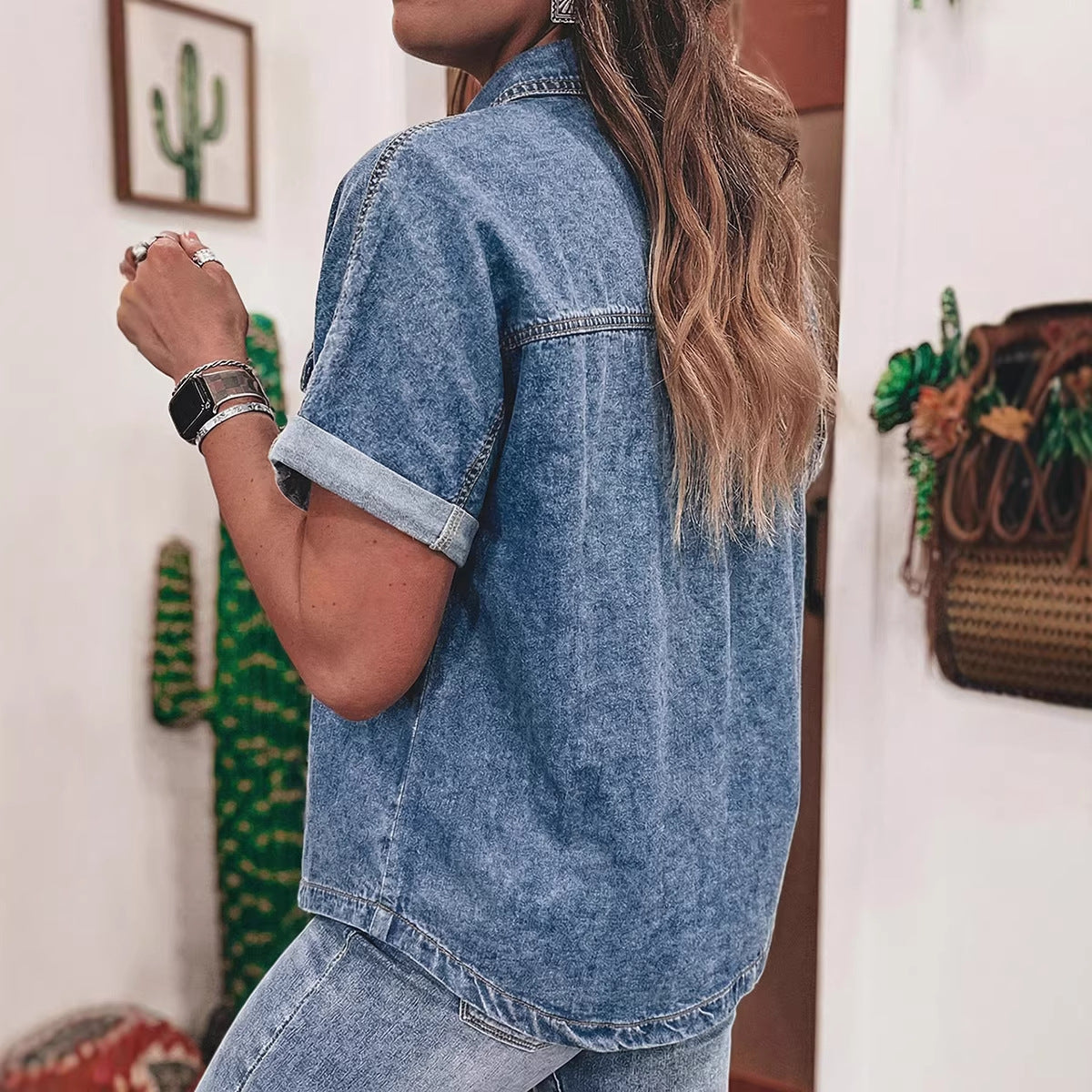 Aurelia Single-Breasted Button Shirt