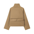 Lumen Lace Lace-Up Double-Breasted Trench Coat