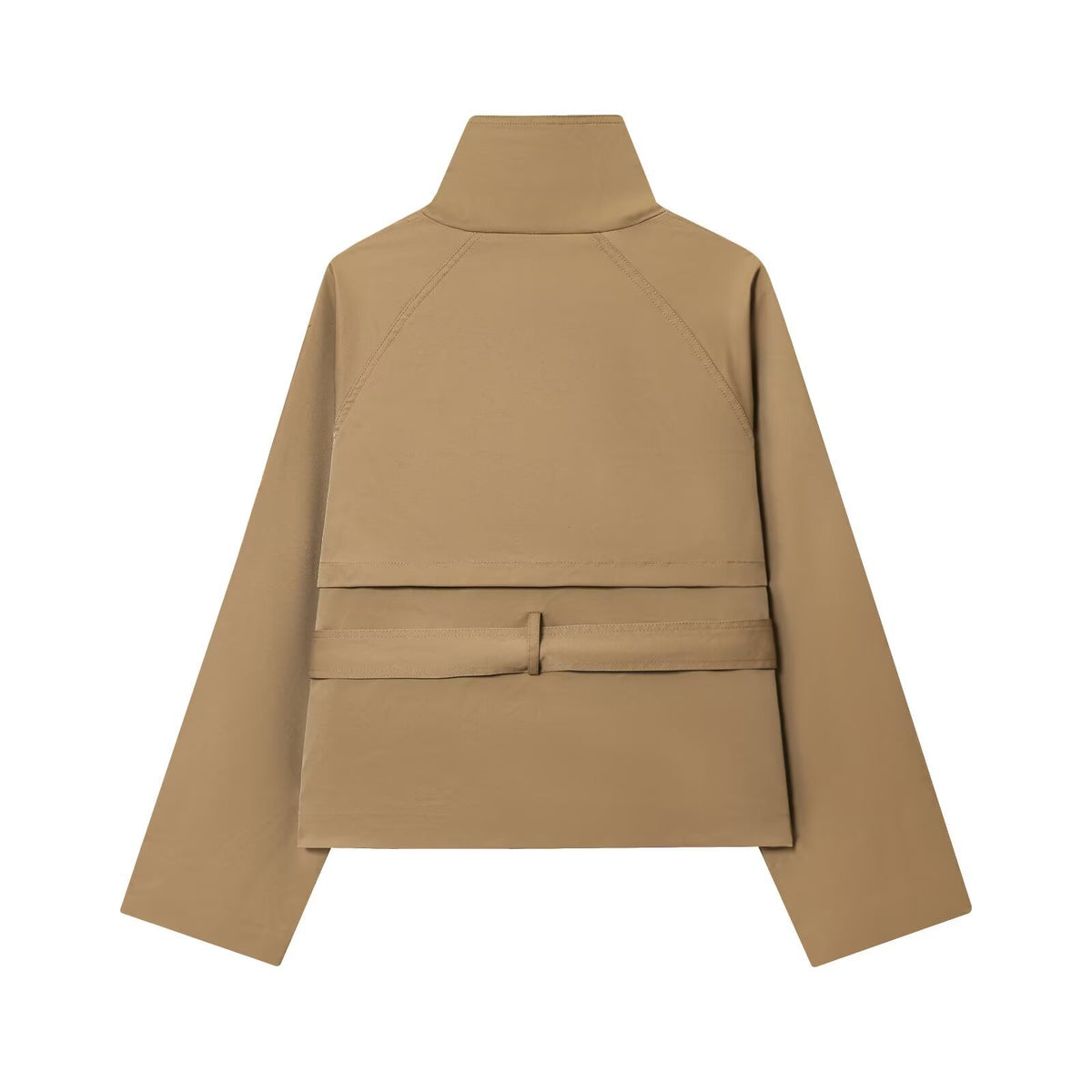 Lumen Lace Lace-Up Double-Breasted Trench Coat