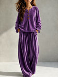 Sera Velvet Two-Piece Set