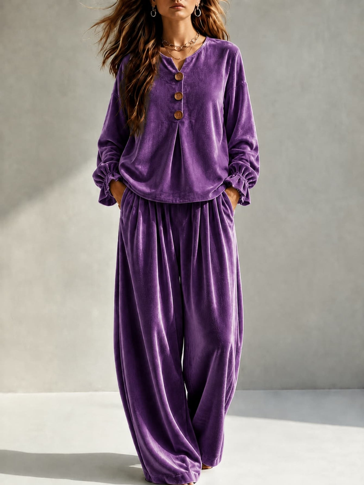 Sera Velvet Two-Piece Set