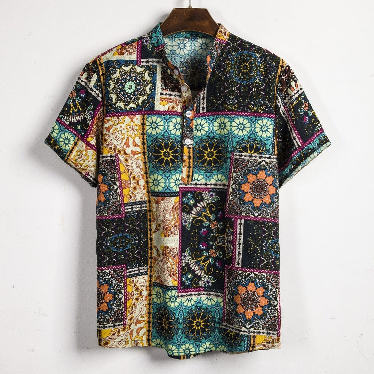 Metro Bexley Men's Short-Sleeve Linen Shirt