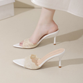 Stride Lace Pointed Slides