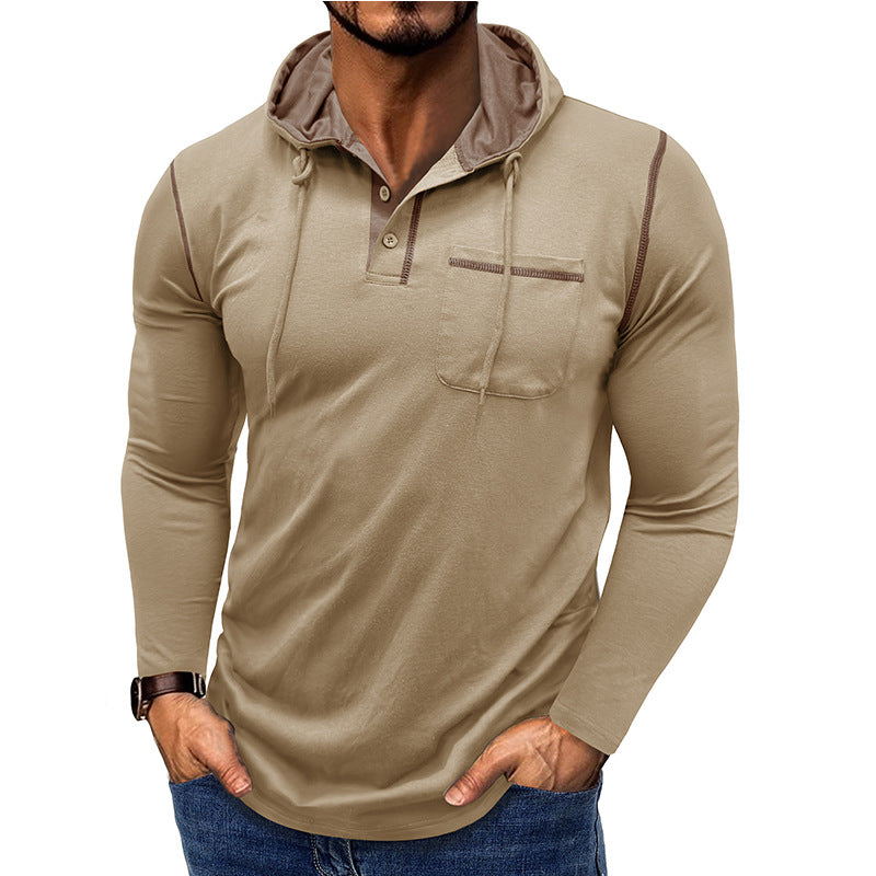 Metro Men's Long-Sleeve Hooded T-Shirt