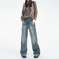 Indigo Arden Retro Wide-Leg Jeans