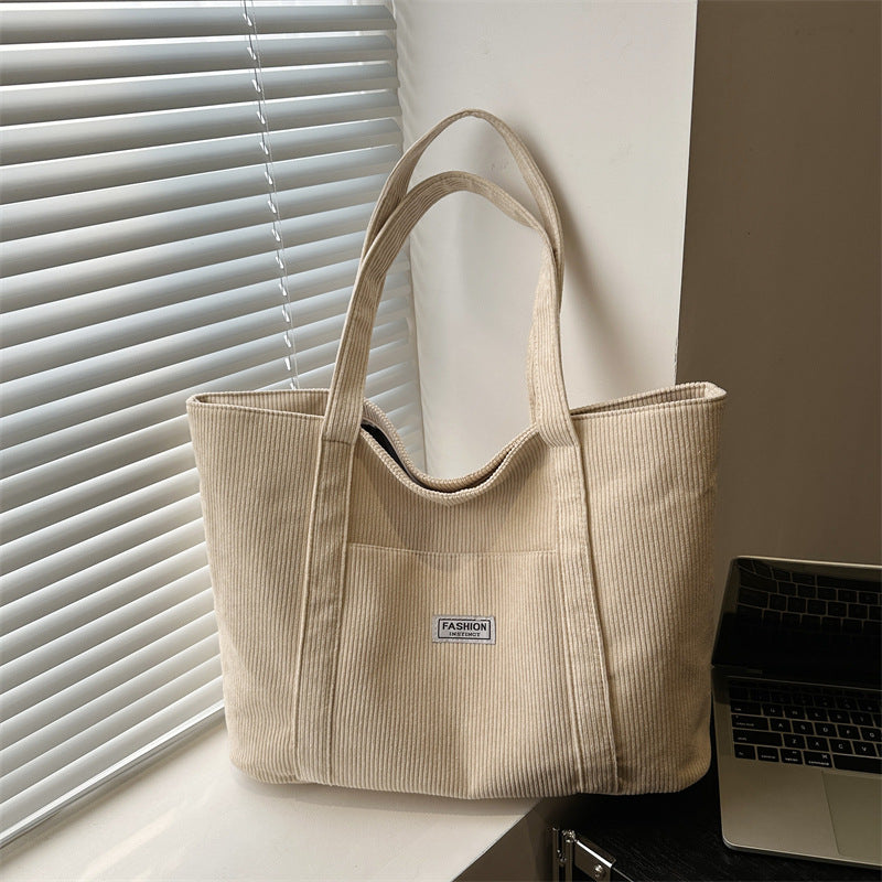 Carry Corduroy Tote Bag