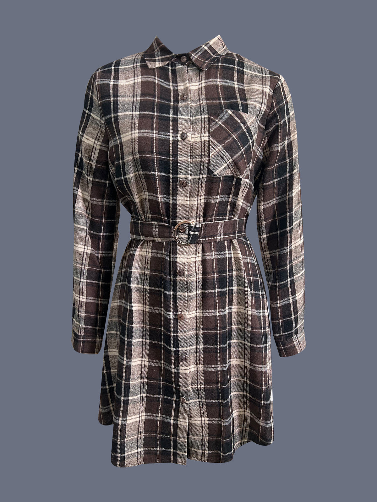 Nova Long-Sleeve Shirt Dress