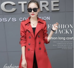 Lumen Slim Mid-Length Trench Coat