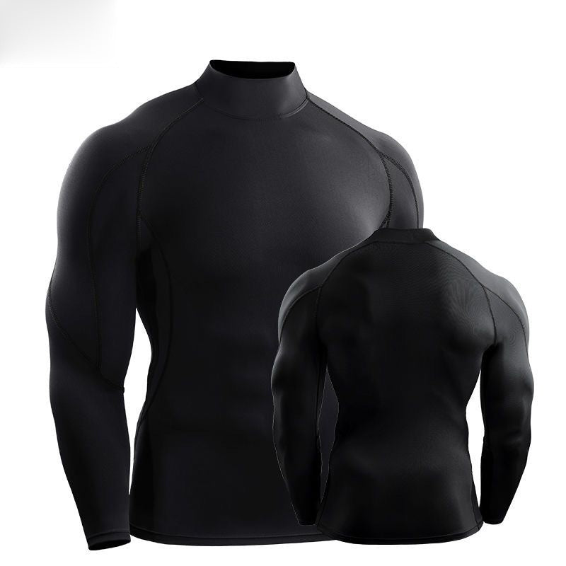 Velocity Men's Quick-Dry Long-Sleeve Turtleneck Top
