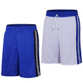 Velocity Men's Quick-Dry Relaxed Letter-Print Gym Shorts