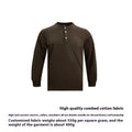 Metro Men's Cotton Slim Retro Henley Shirt