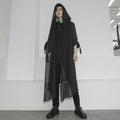 Metro Men's Long Hooded Linen Shirt