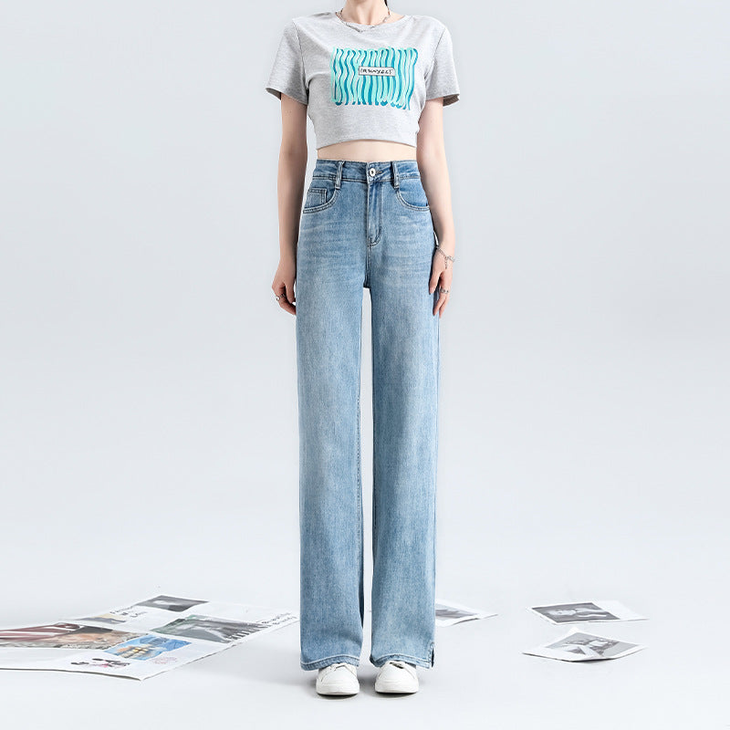 Indigo Perrin Wide-Leg Jeans