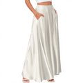 Sway Satin High-Waist Maxi Midi Skirt
