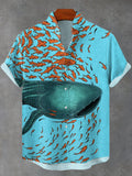 Metro Men's Linen Short-Sleeve Button Shirt
