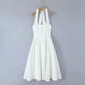 Nova Halter Open-Back Midi Dress