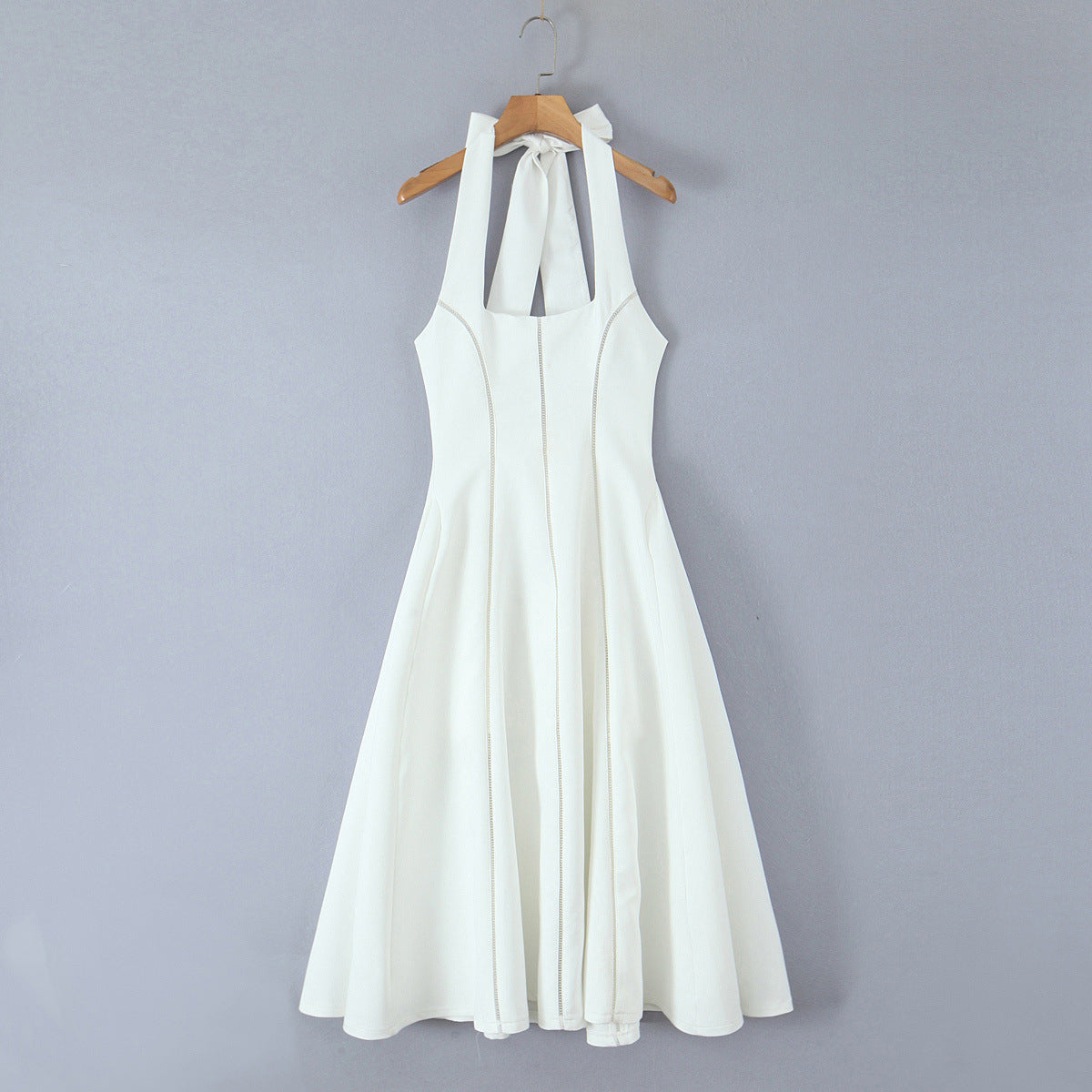 Nova Halter Open-Back Midi Dress