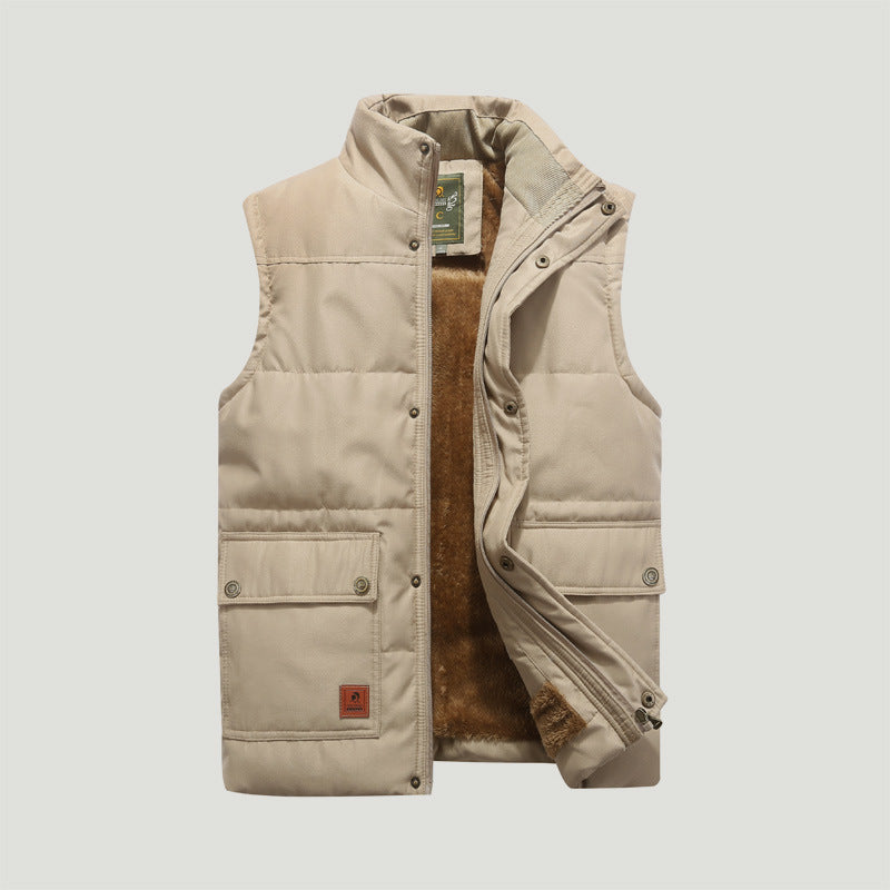 District Men's Cotton Velvet Vest