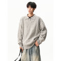 Atlas Men's Cable-Knit V-Neck Sweater