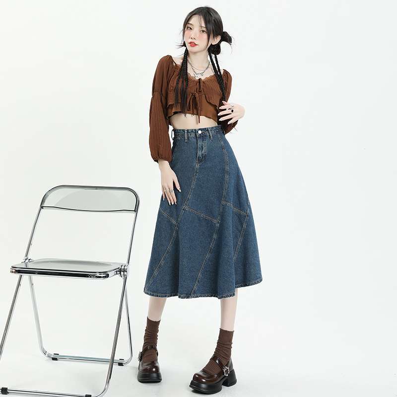 Sway Denim High-Waist Skirt