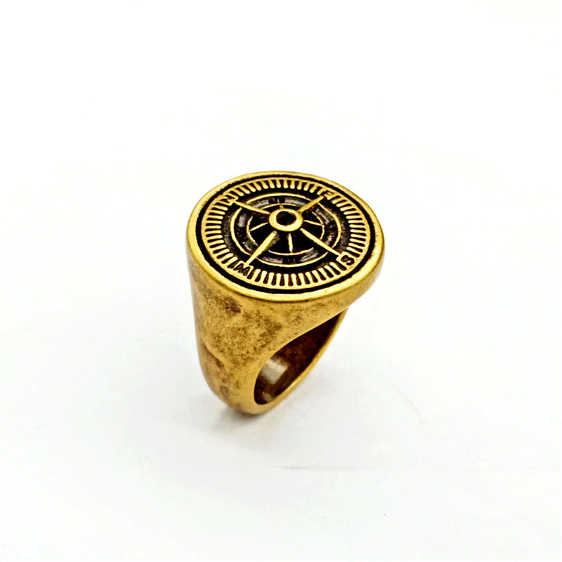 Lune Arden Stainless Steel Titanium Steel Vintage Ring
