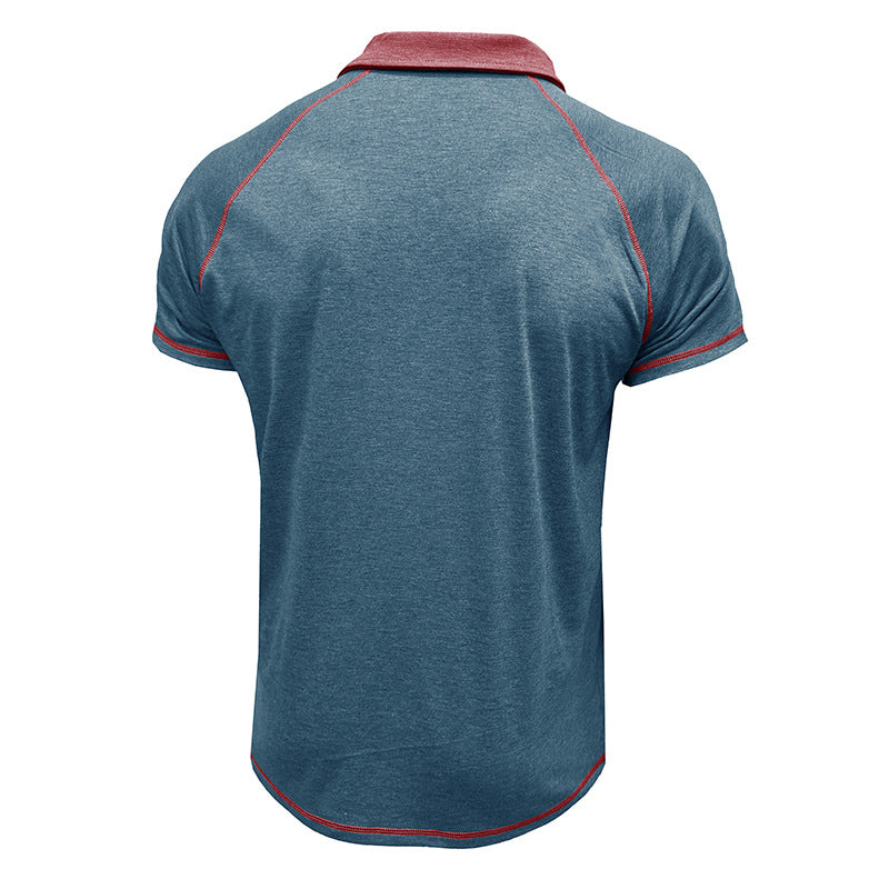 Metro Arden Men's Short-Sleeve Lapel T-Shirt