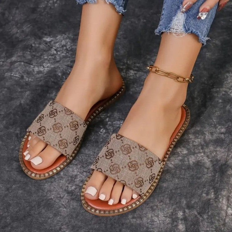 Stride Printed Sandals
