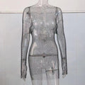 Aurelia Mesh Rhinestone Top