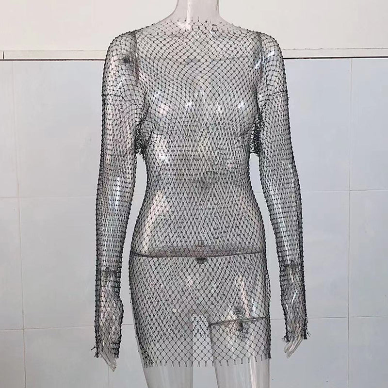 Aurelia Mesh Rhinestone Top