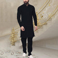 Metro Men's Linen Long Button Shirt