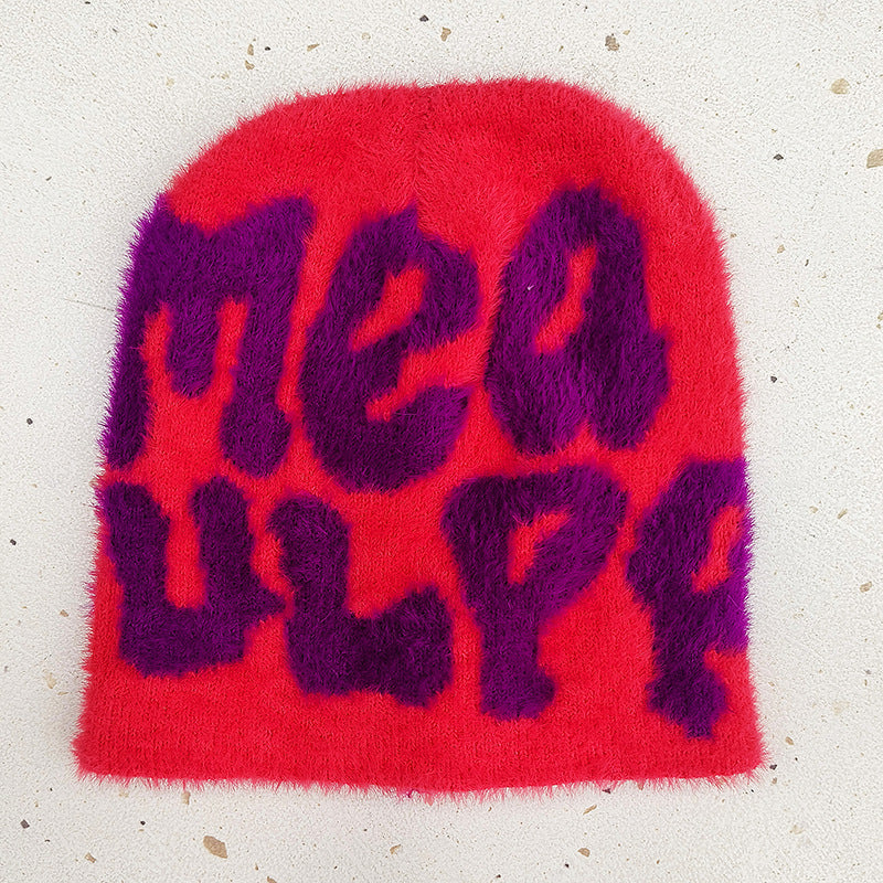 Ember Knit Letter-Print Jacquard Beanie