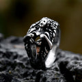 Lune Men's Stainless Steel Titanium Steel Ring
