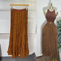 Sway Pleated Polka-Dot Skirt
